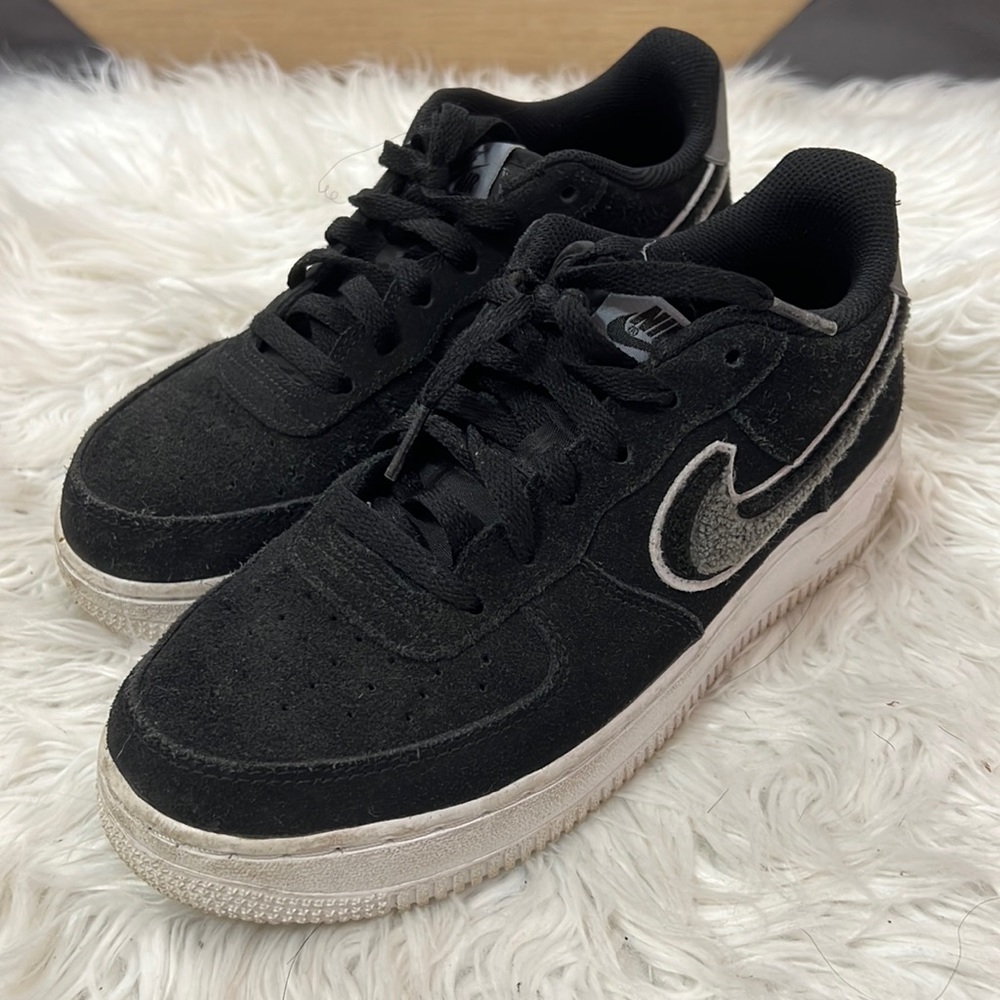 Black Suede Air Force Ones